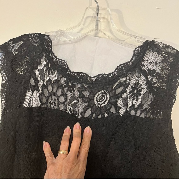 Stanzin Black Lace Sleeveless Bodycon Dress X-Large. - Picture 3 of 11